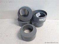 5 x verloop 125-80 pvc lijmverbinding - afbeelding 1 van  2