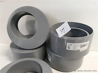 5 x verloop 125-80 pvc lijmverbinding - afbeelding 2 van  2
