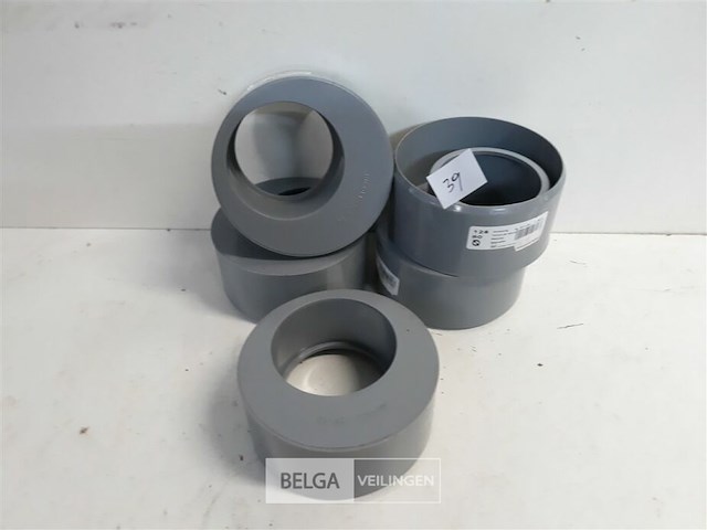 5 x verloop 125-80 pvc lijmverbinding - afbeelding 1 van  3