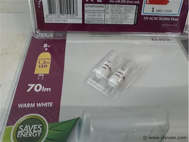 5 x vervanglamp led g4 1,2w duo - afbeelding 2 van  2
