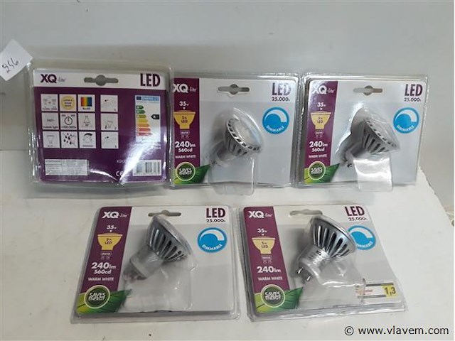 5 x vervangspot led 5w warmwit dimbaar - afbeelding 1 van  2
