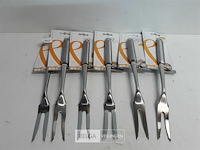 5 x vleesvork 33 cm 18/10 - afbeelding 2 van  3