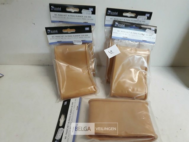 5 x wc manchette 3x90mm + 2x100mm - afbeelding 1 van  3