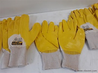 5 x werkhandschoenen nitrile 3 x nr 9 + 2 x nr 10 - afbeelding 2 van  2