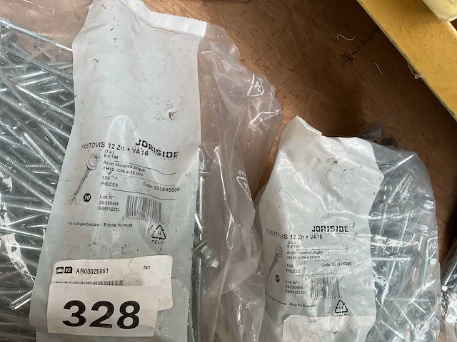 5 x zakken zelfborende schroeven met afdekplaatje - afbeelding 5 van  6
