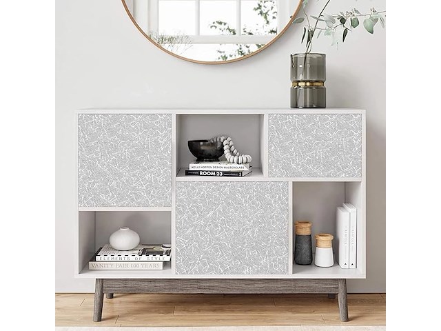5 x zelfklevend behang voor meubels, grijs - afbeelding 6 van  6