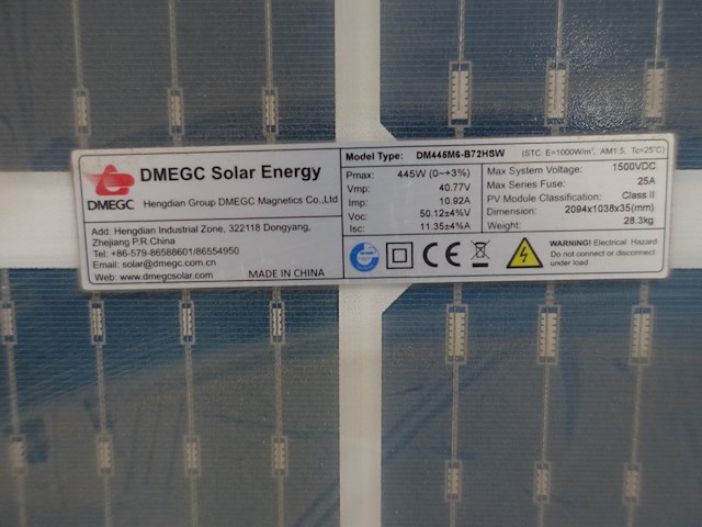 5 x zonnepaneel dmegc 445 m6 72 hsw (2.225 wp) - afbeelding 3 van  4