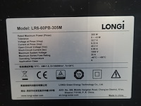 5 x zonnepaneel longi 305wp (1.525 wp) - afbeelding 3 van  3