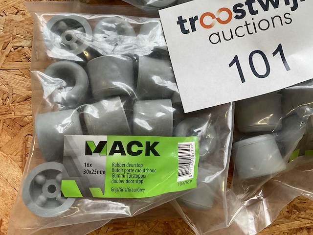 5 zakken met grijze deurstoppen - afbeelding 2 van  4