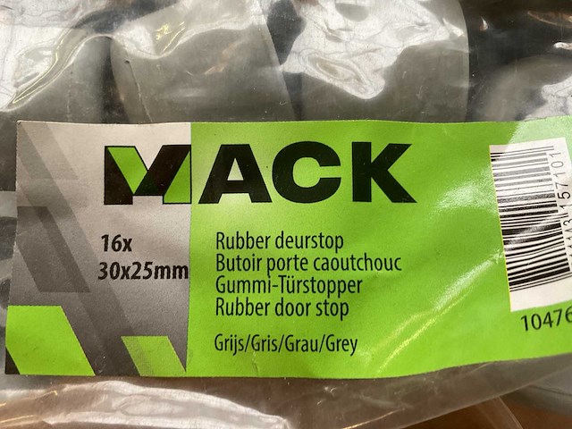 5 zakken met grijze deurstoppen - afbeelding 4 van  4