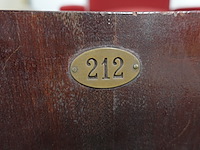 5-zit houten antieke theaterstoel - afbeelding 6 van  7