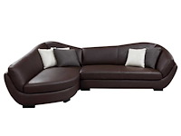 5-zits buffalo leren hoekbank - bruin - linker hoek door pascal morabito - afbeelding 5 van  12