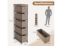 5-zits opklapbare ladekast met metalen frame - afbeelding 5 van  5
