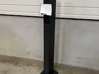 5 zwarte montagepalen evbox elvi - vloermontage