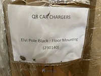 5 zwarte montagepalen evbox elvi - vloermontage - afbeelding 8 van  8