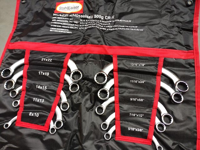 50 delige steek ringsleutelset - afbeelding 4 van  6
