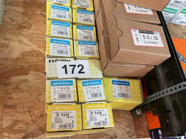 50 dozen split pennen en schroeven - afbeelding 4 van  4