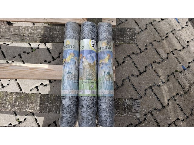 50 meter kippendraad 50cm hoog (5 rol x 10m) - afbeelding 1 van  3