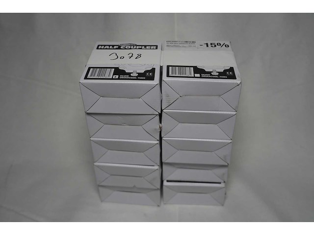 50 mm half coupler silver 300kg - afbeelding 1 van  1