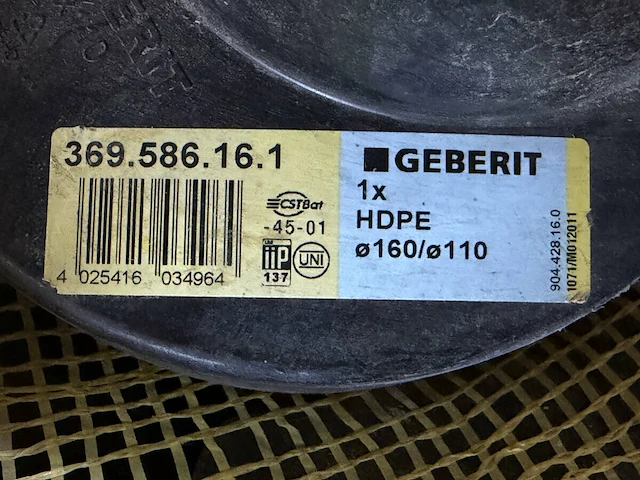 50 pvc moffen, bochten, y-stukken, geberit - afbeelding 3 van  6