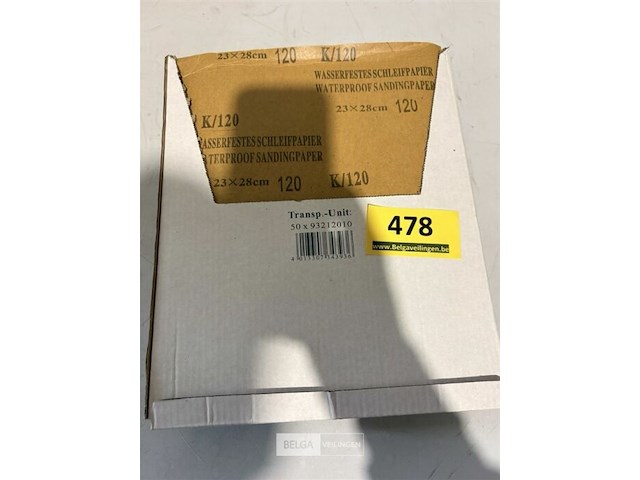 50 vellen schuurpapier 23x28 k120 - afbeelding 2 van  3
