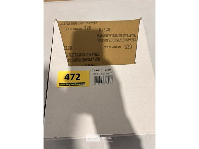 50 vellen schuurpapier 23x28 k320 - afbeelding 2 van  3