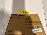 50 vellen schuurpapier 23x28 k80 - afbeelding 2 van  3