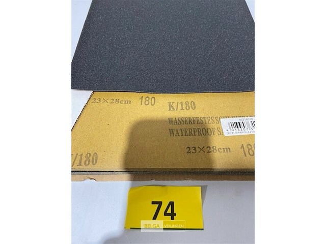 50 vellen schuurpapier k180 waterproof - afbeelding 1 van  3
