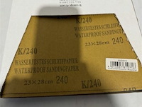 50 vellen schuurpapier k240 waterproof - afbeelding 3 van  3