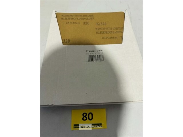 50 vellen schuurpapier k320 waterproof - afbeelding 1 van  3