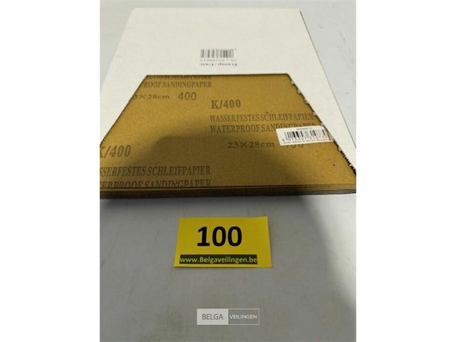 50 vellen schuurpapier k400 waterproof - afbeelding 2 van  3