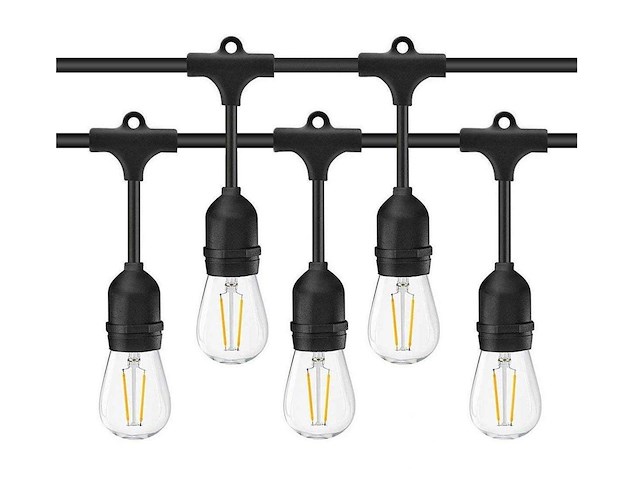 50 x 2w 2700k e27 st45 filament shockproof led bulb - afbeelding 2 van  10