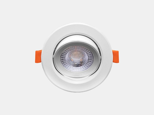 50 x 4.9w smd led inbouwspot 3000k mat wit met lens - afbeelding 3 van  6
