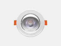 50 x 4.9w smd led inbouwspot 3000k mat wit met lens - afbeelding 3 van  6