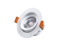 50 x 4.9w smd led inbouwspot 3000k mat wit met lens - afbeelding 4 van  6
