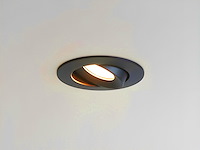50 x 4.9w smd led inbouwspot 3000k zwart met lens - afbeelding 1 van  7