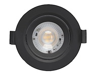 50 x 4.9w smd led inbouwspot 3000k zwart met lens - afbeelding 5 van  7