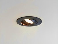 50 x 4.9w smd led inbouwspot 3000k zwart met lens - afbeelding 4 van  7