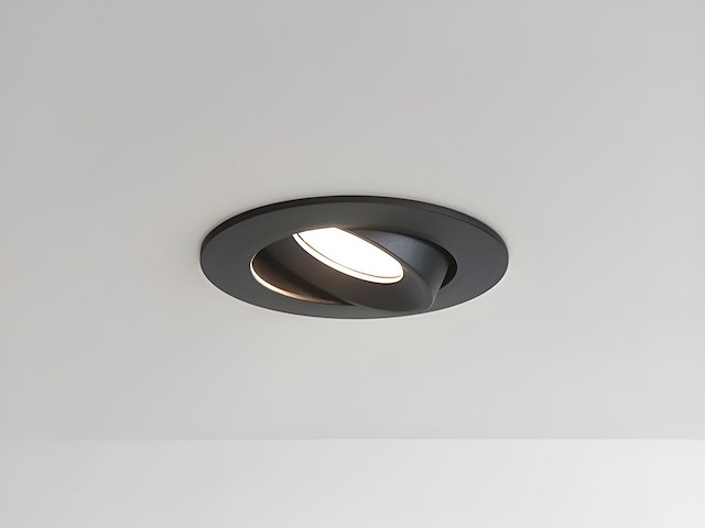 50 x 4.9w smd led inbouwspot 4000k zwart met lens - afbeelding 4 van  7