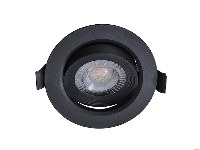 50 x 4.9w smd led inbouwspot 4000k zwart met lens - afbeelding 1 van  7