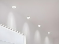 50 x 4.9w smd led inbouwspot 6000k mat wit met lens - afbeelding 1 van  5