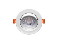 50 x 4.9w smd led inbouwspot 6000k mat wit met lens - afbeelding 4 van  5