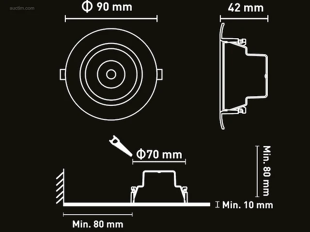 (50 x) 50 x 4.9w cct 3 kleur inbouwspot... - afbeelding 5 van  5