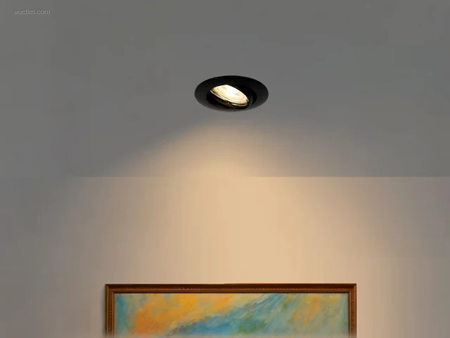 (50 x) 50 x gu10 inbouw armatuur zand zwart met... - afbeelding 1 van  8
