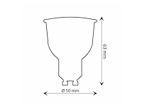 50 x 9w gu10 led spot 3000k - afbeelding 2 van  3