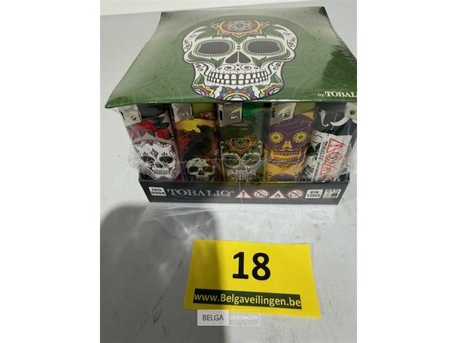 50 x aanstekker toballiq doodskoppen - afbeelding 1 van  3