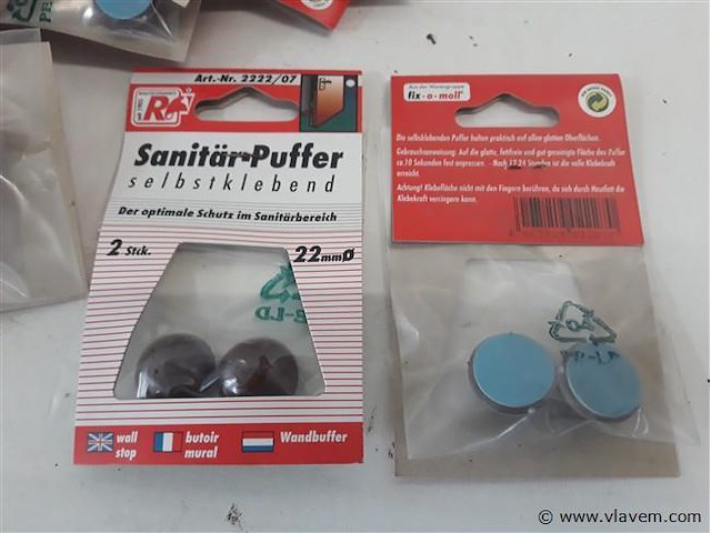 50 x buffer zelfklevend bruin 2 stuks - afbeelding 2 van  2