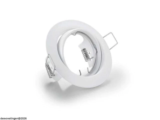 50 x downlight fitting – draaibaar – gu10 – wit – ip20 - afbeelding 3 van  6