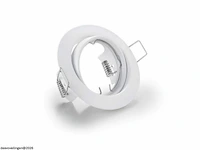 50 x downlight fitting – draaibaar – gu10 – wit – ip20 - afbeelding 3 van  6