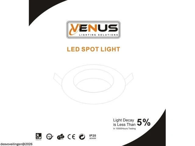50 x downlight fitting – draaibaar – gu10 – wit – ip20 - afbeelding 6 van  6